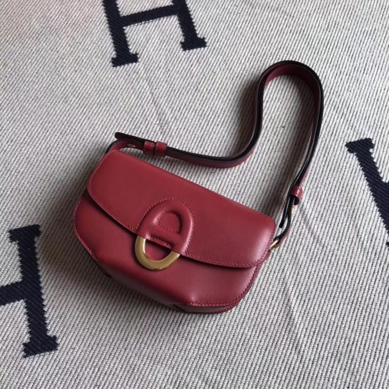 Hermes Cherche Midi Bag in K1 Rouge Grenade Swift Leather