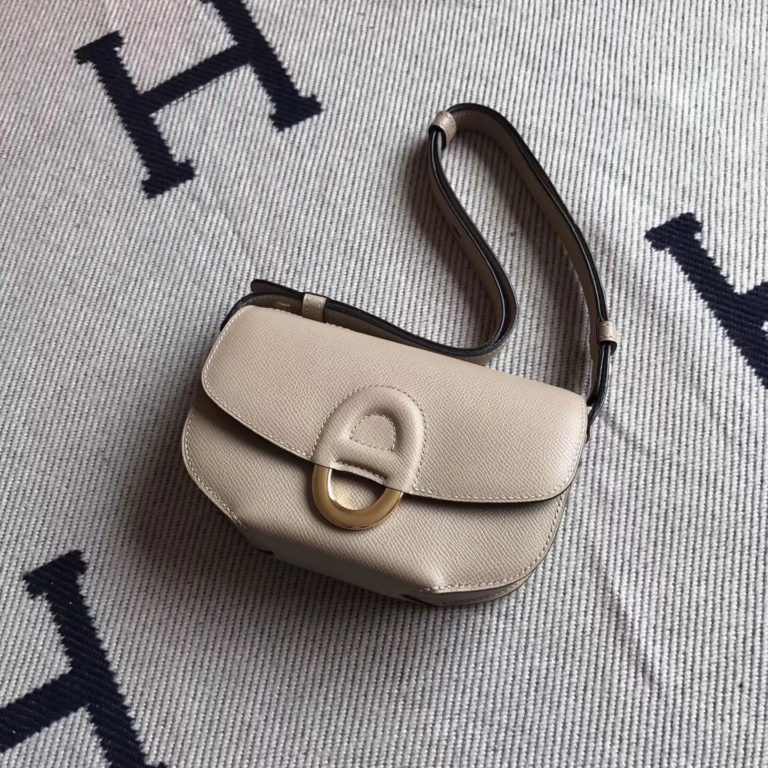 Hermes Epsom Leather Cherche Midi Bag in S2 Trench Grey