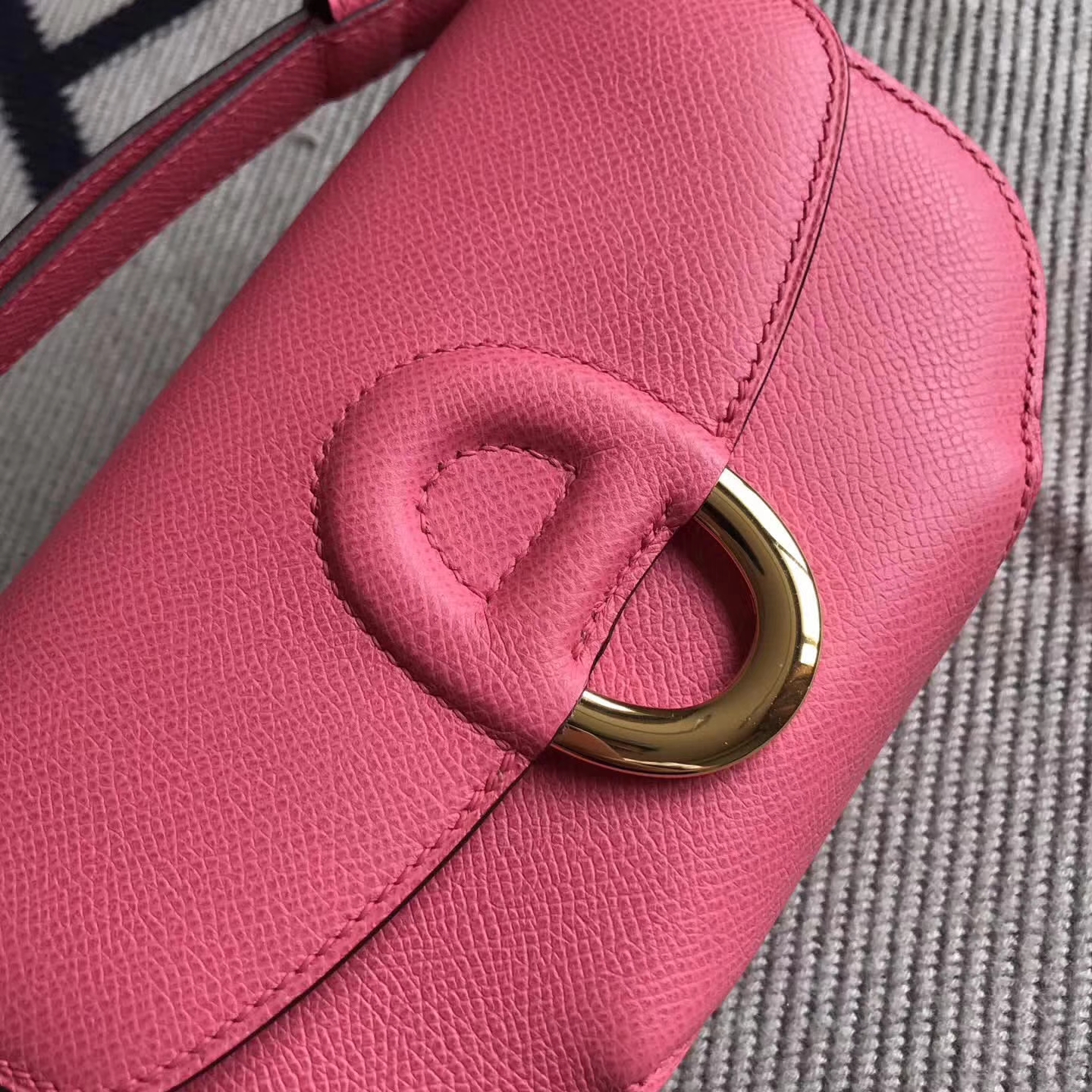 Wholesale Hermes Epsom Cherche Midi Bag in 8W Rose Lipstick Gold Hardware