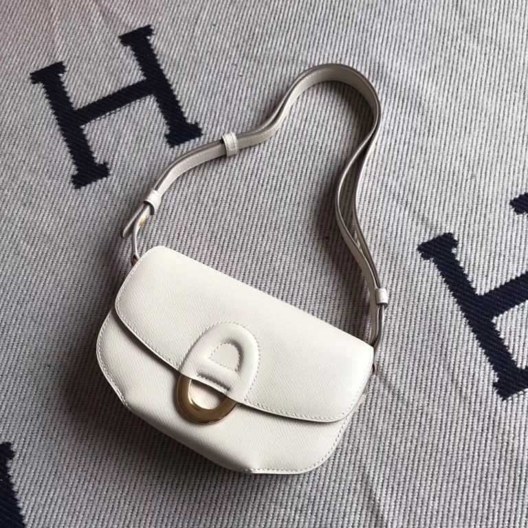 Hermes Cherche Midi Bag in CK10 Craie White Epsom Leather