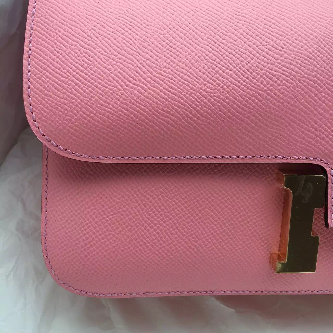 2015 Fashion New Hermes Constance Elan in 1Q Rose Confetti Epsom Leather Ladies&#8217; Bag
