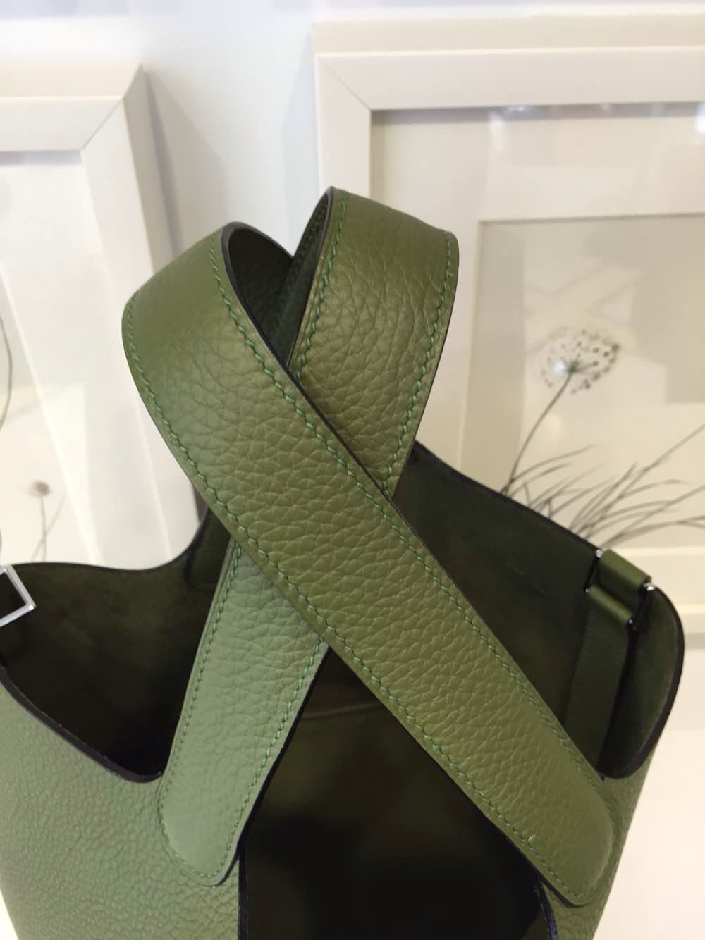 Elegant Hermes V6 Canopee Green France Togo Leather Picotin Lock Women&#8217;s Tote Bag