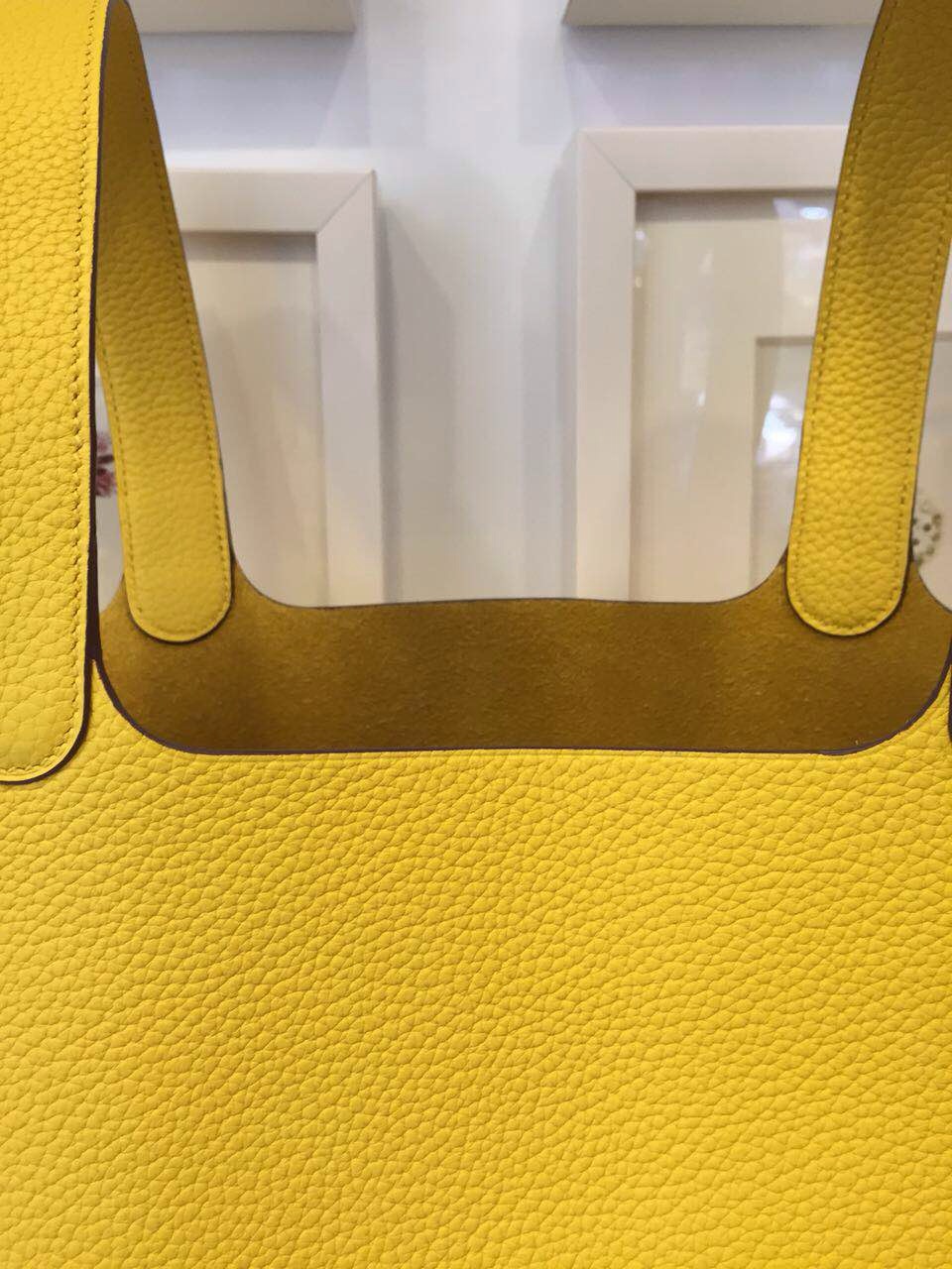 Wholesale Hermes France Original Togo Leather Picotin Lock Bag in Lemon Yellow