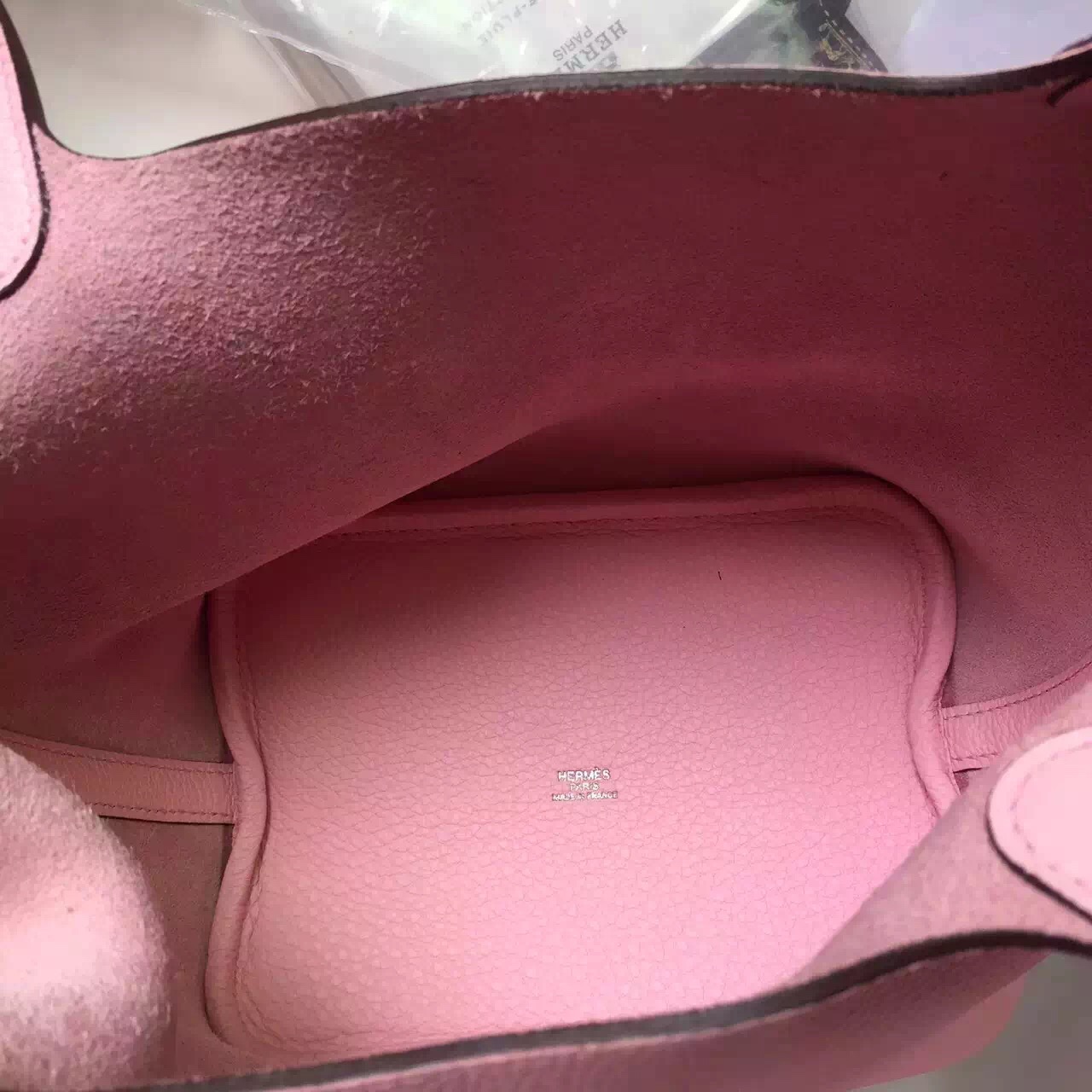 Fashion Ladies&#8217; Handbag Hermes 3Q New Sakura Pink Togo Calfskin Leather Picotin Lock