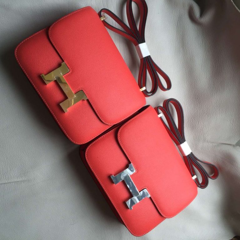 Hermes Constance Bag T5 Rose Jaipure Epsom Calfskin Leather