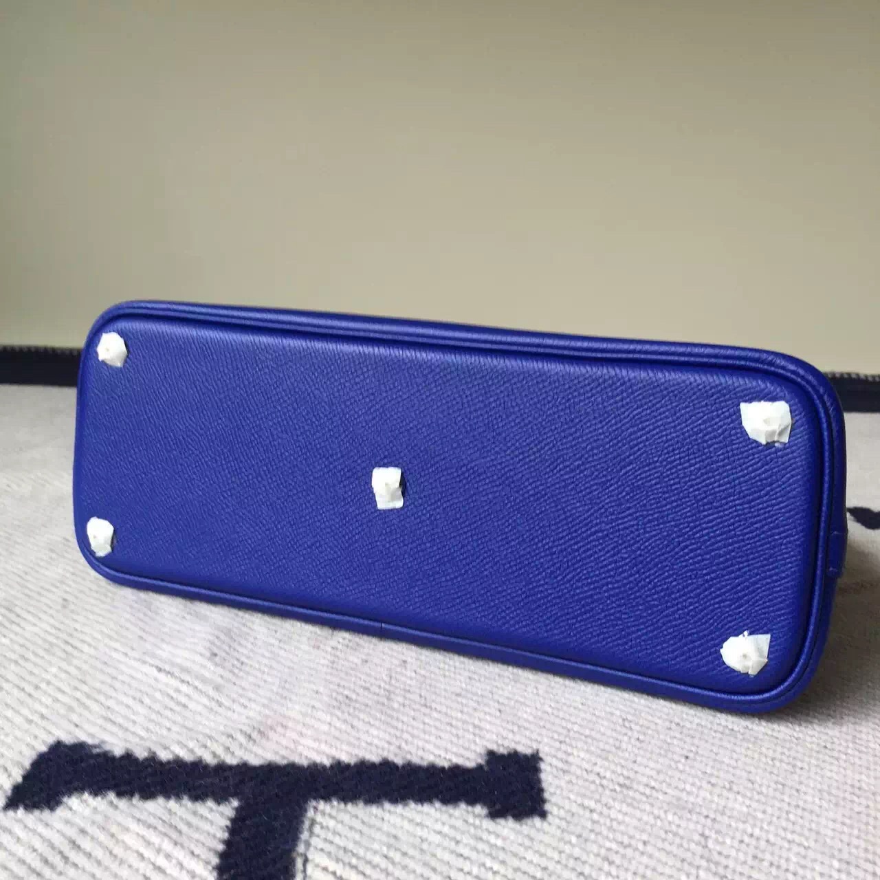 New Hermes Bag Epsom Leather Bolide Bag in 7T Blue Electric