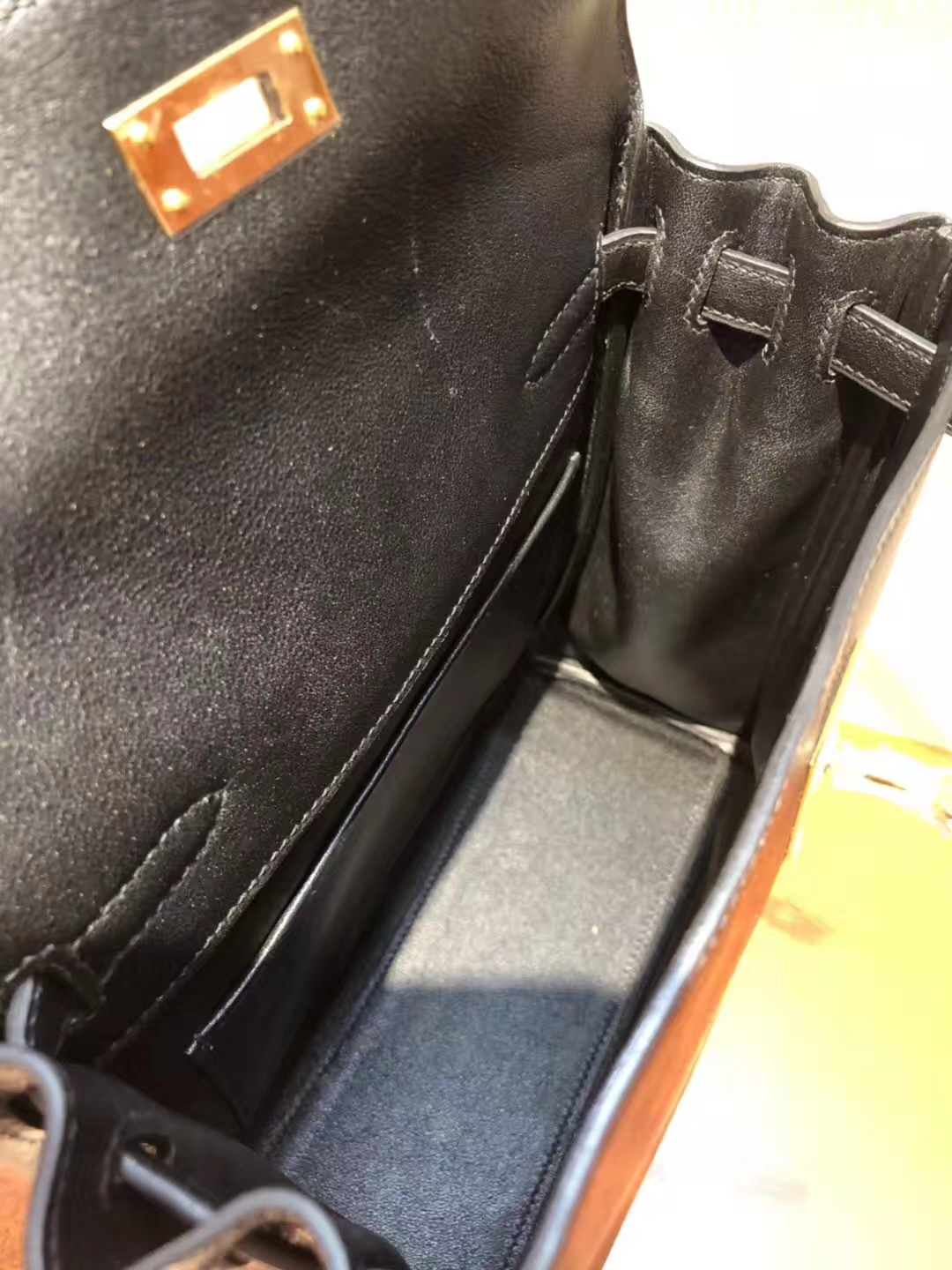 New Arrival Hermes CK89 Nior Swift Calf Leather Kelly Backpack Shoulder Bag22CM