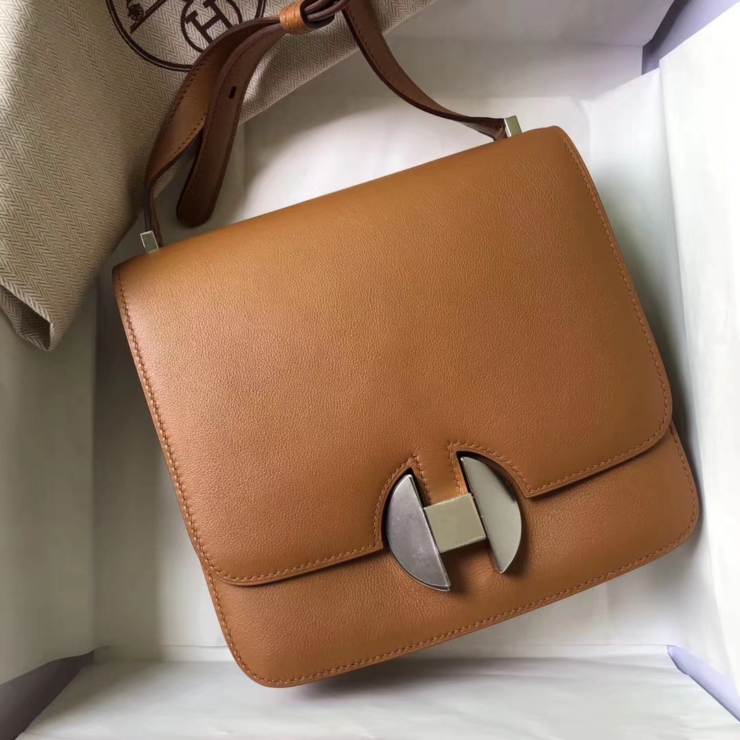 New Arrival Hermes CK37 Gold Evecolor Calf  New 2002 New Constance Bag Silver Hardware