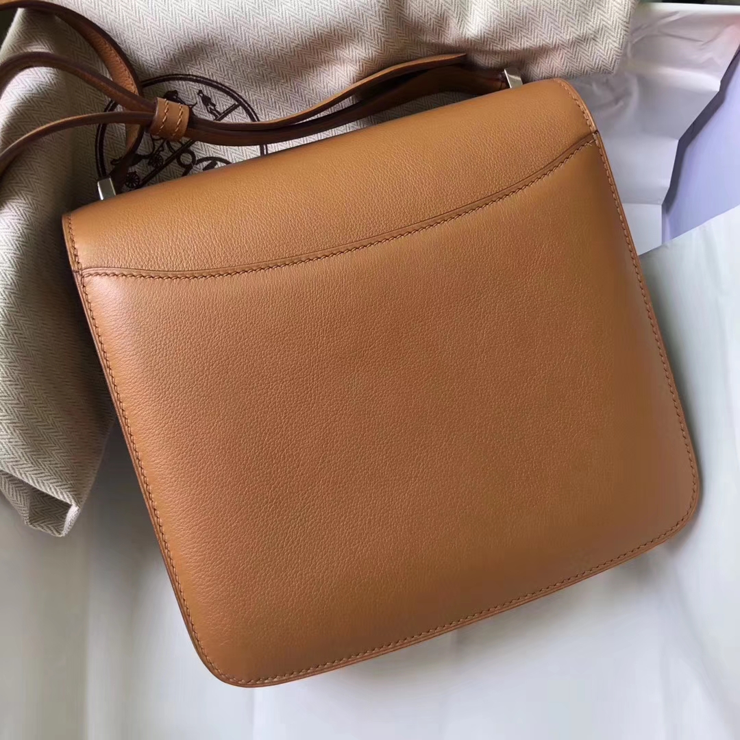 New Arrival Hermes CK37 Gold Evecolor Calf  New 2002 New Constance Bag Silver Hardware