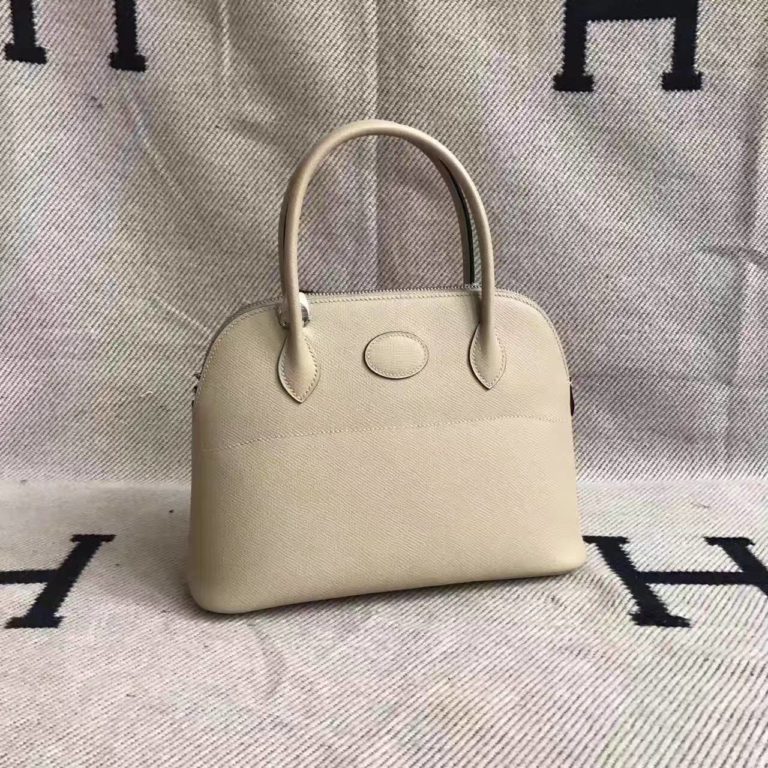 High Quality Hermes Bolide Bag  27cm in  S2 Trench Grey Epsom Leather