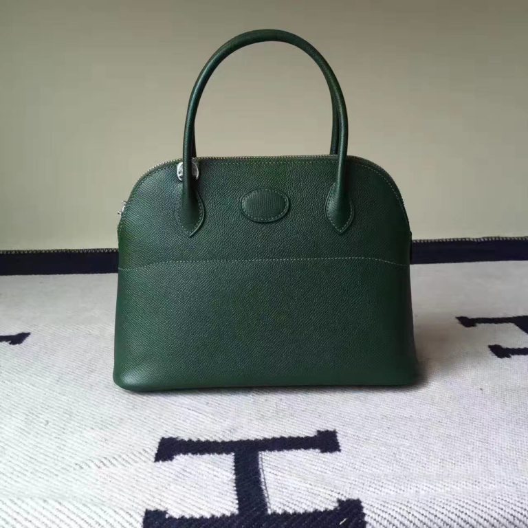 Hermes Bolide Bag  27cm in 2Q English Green Epsom Leather