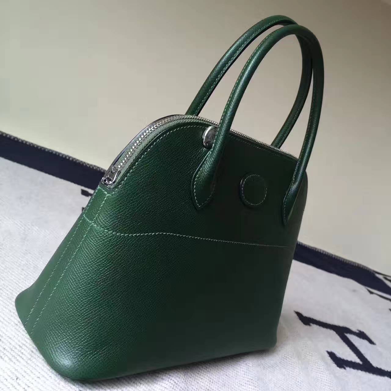 Discount Hermes Bolide Bag 27cm in 2Q English Green Epsom Leather