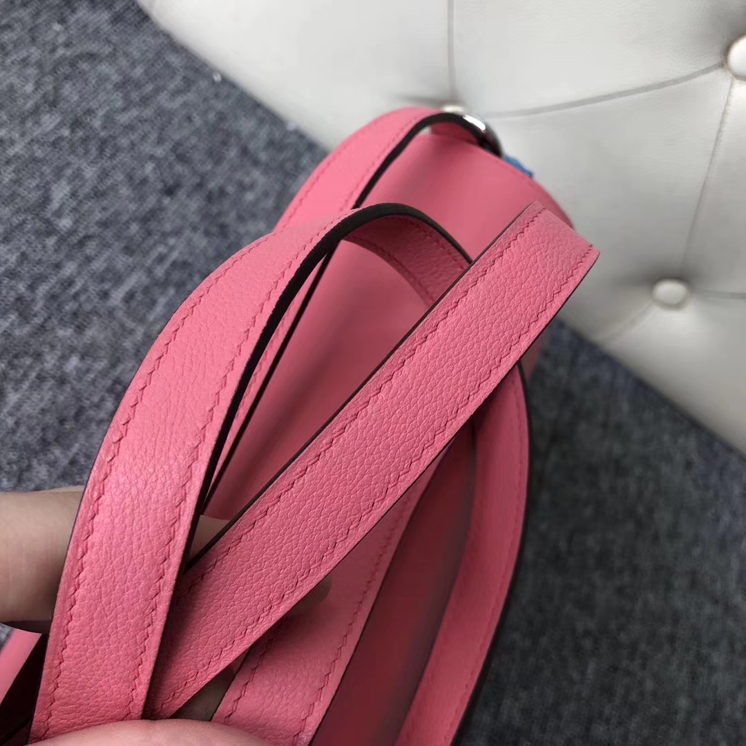 Wholesale Hermes 8W Rose Azalee Evecolor Roulis24CM Shoulder Bag