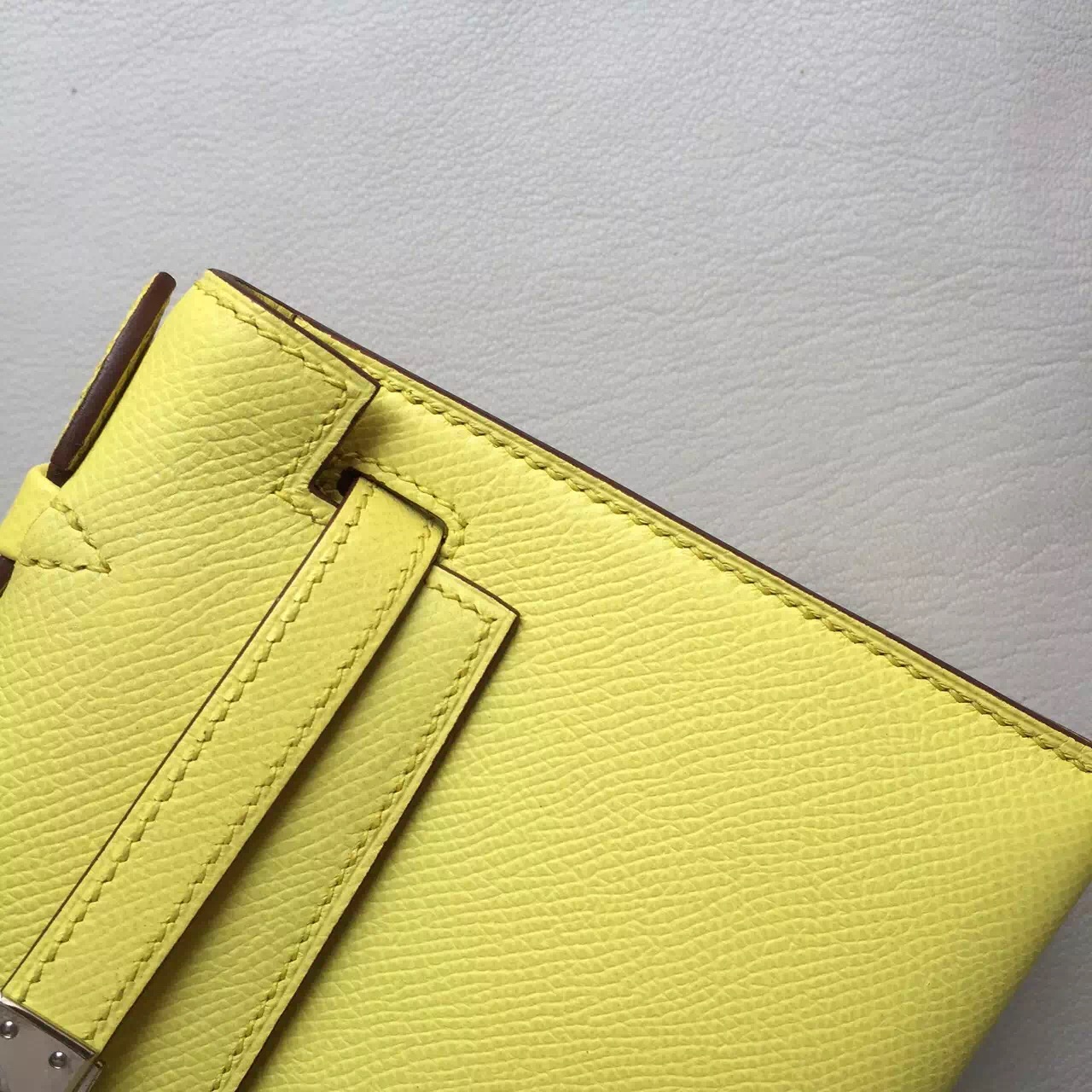 Discount Hermes Lemon Yellow Epsom Calfskin Leather Mini Kelly Bag 22CM