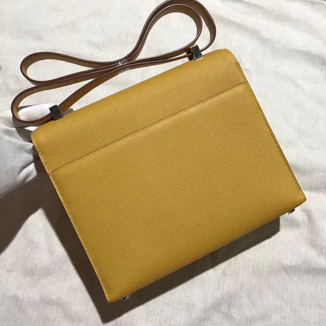 Discount Hermes 9D Ambre Yellow Epsom Calfskin Verrou Shoulder Bag
