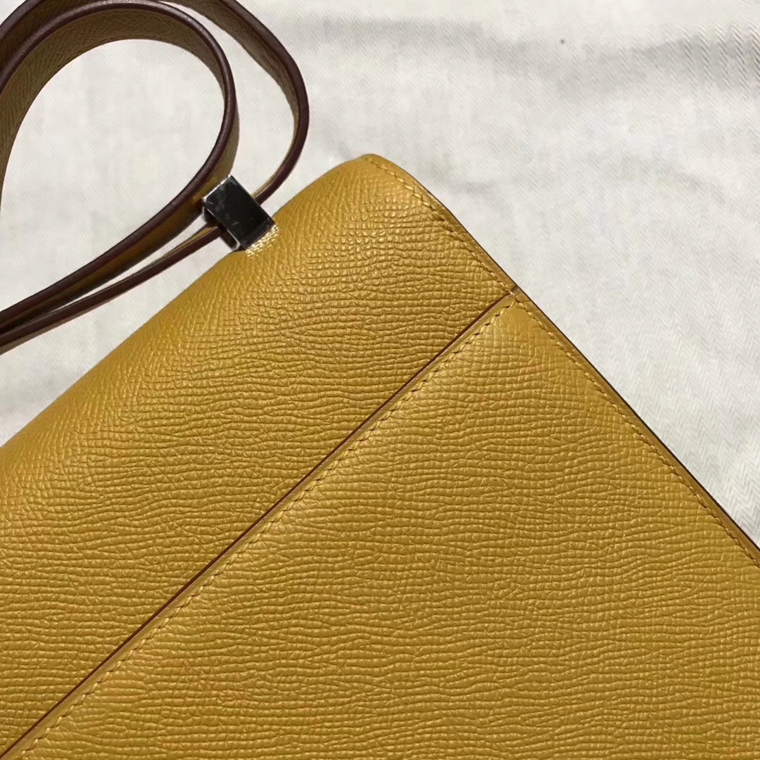 Discount Hermes 9D Ambre Yellow Epsom Calfskin Verrou Shoulder Bag