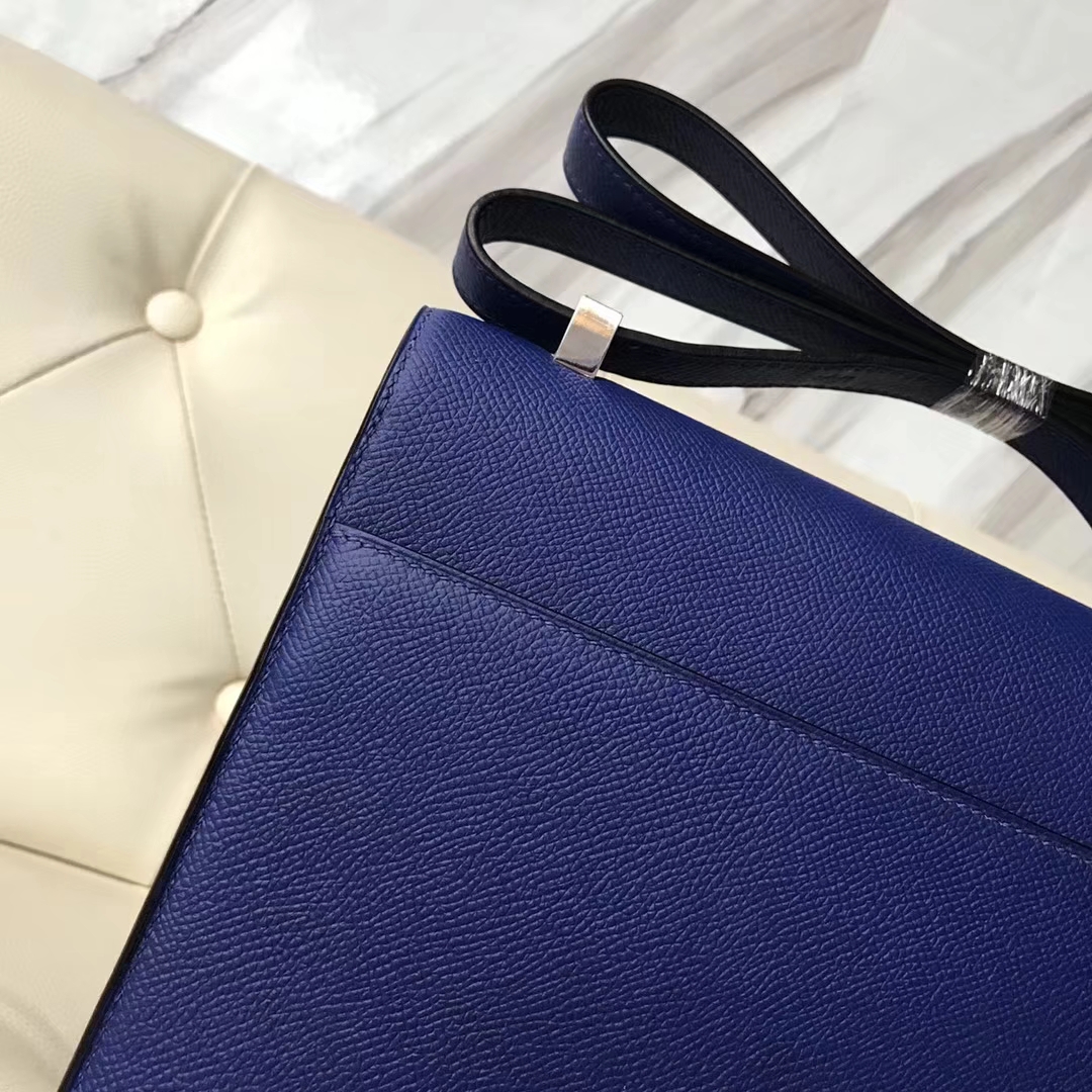 Discount Hermes 7T Blue Eletric Epsom Calf Verrou21CM Bag Shoulder Bag