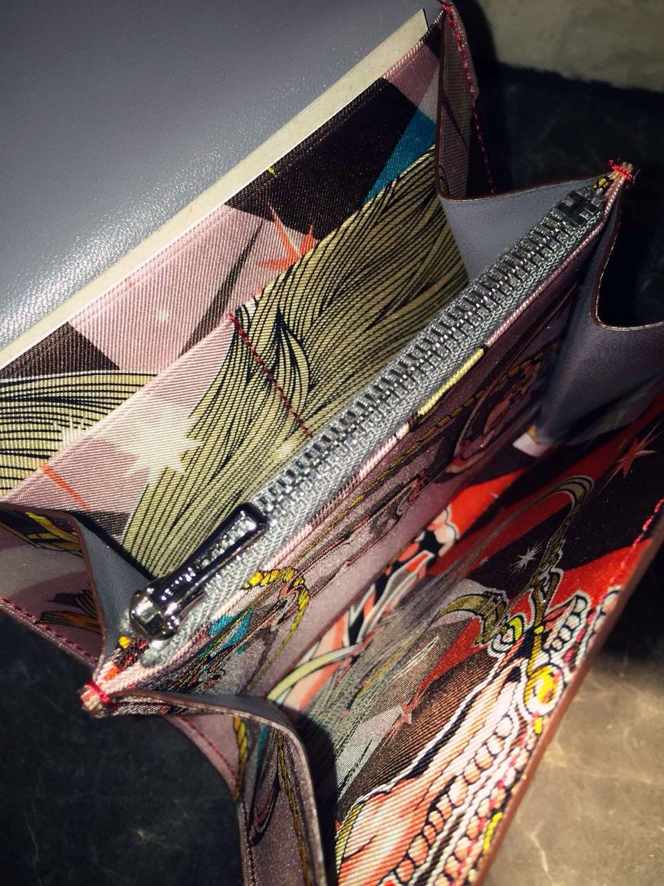 Luxury Hermes Silk’in Constance Wallet Swift Leatherc CK18 Etoupe Grey 14CM