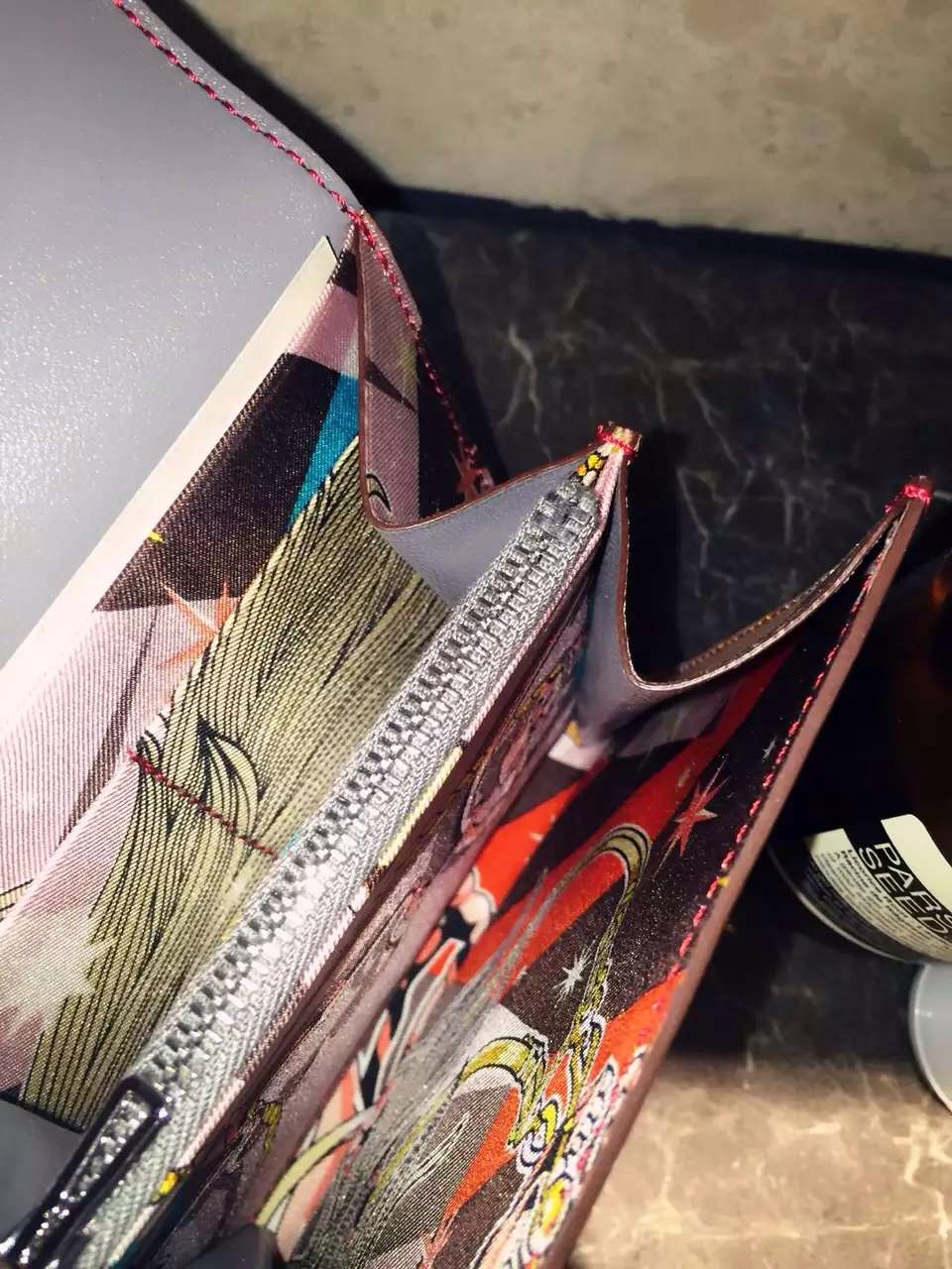 Luxury Hermes Silk’in Constance Wallet Swift Leatherc CK18 Etoupe Grey 14CM