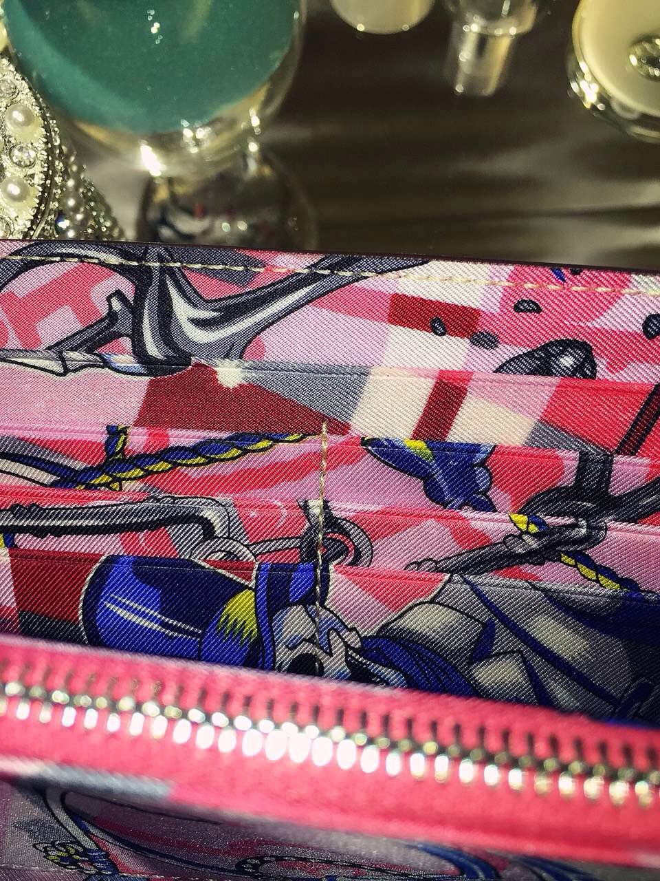 21CM Hermes Silk’in Constance Long Wallet Fuchsia Pink Swift leather Clutch Bag