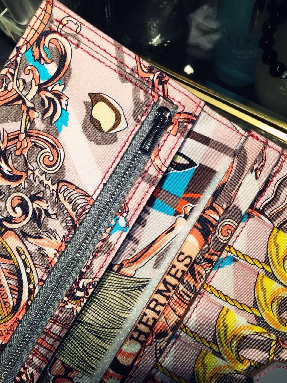 19CM Hermes Silk&#8217;in CK18 Etoupe Grey Swift Leather Women&#8217;s Long Wallet Purse