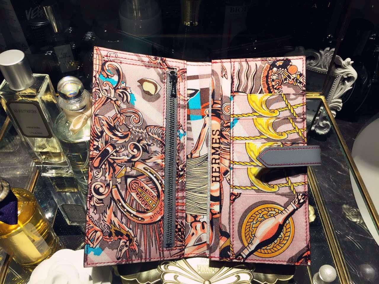 19CM Hermes Silk&#8217;in CK18 Etoupe Grey Swift Leather Women&#8217;s Long Wallet Purse