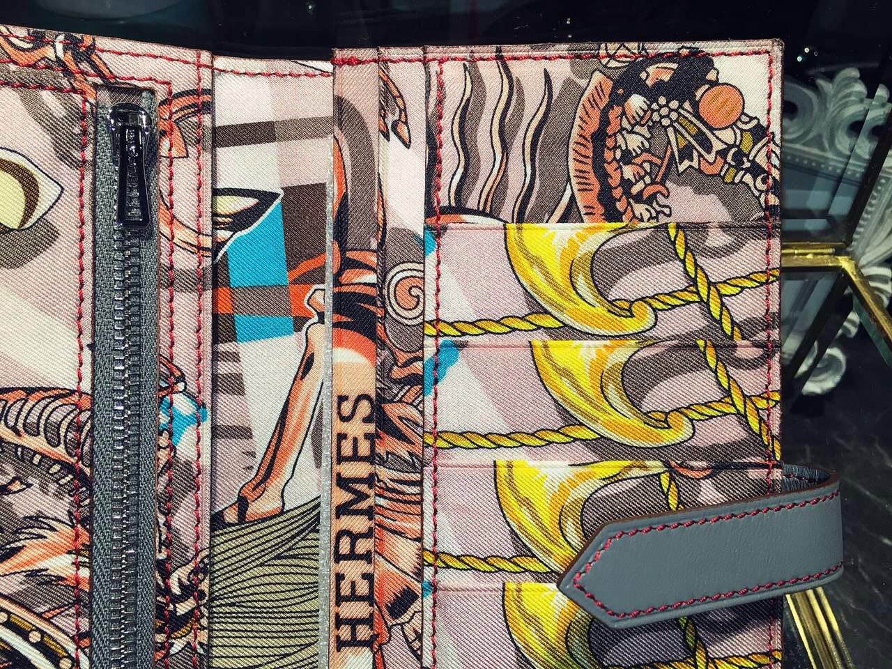 19CM Hermes Silk&#8217;in CK18 Etoupe Grey Swift Leather Women&#8217;s Long Wallet Purse