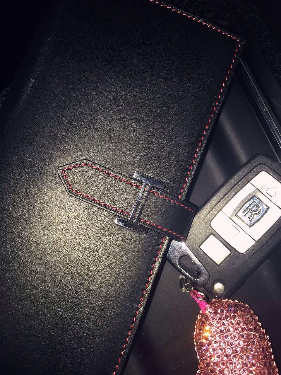 Hand Stitching Hermes CK89 Black Swift Leather Silk’in Bean Wallet 19CM