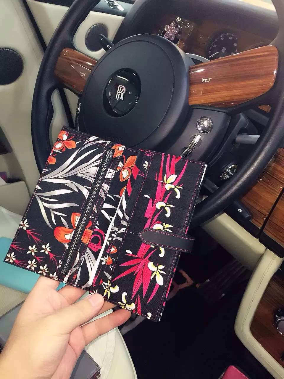 Hand Stitching Hermes CK89 Black Swift Leather Silk’in Bean Wallet 19CM