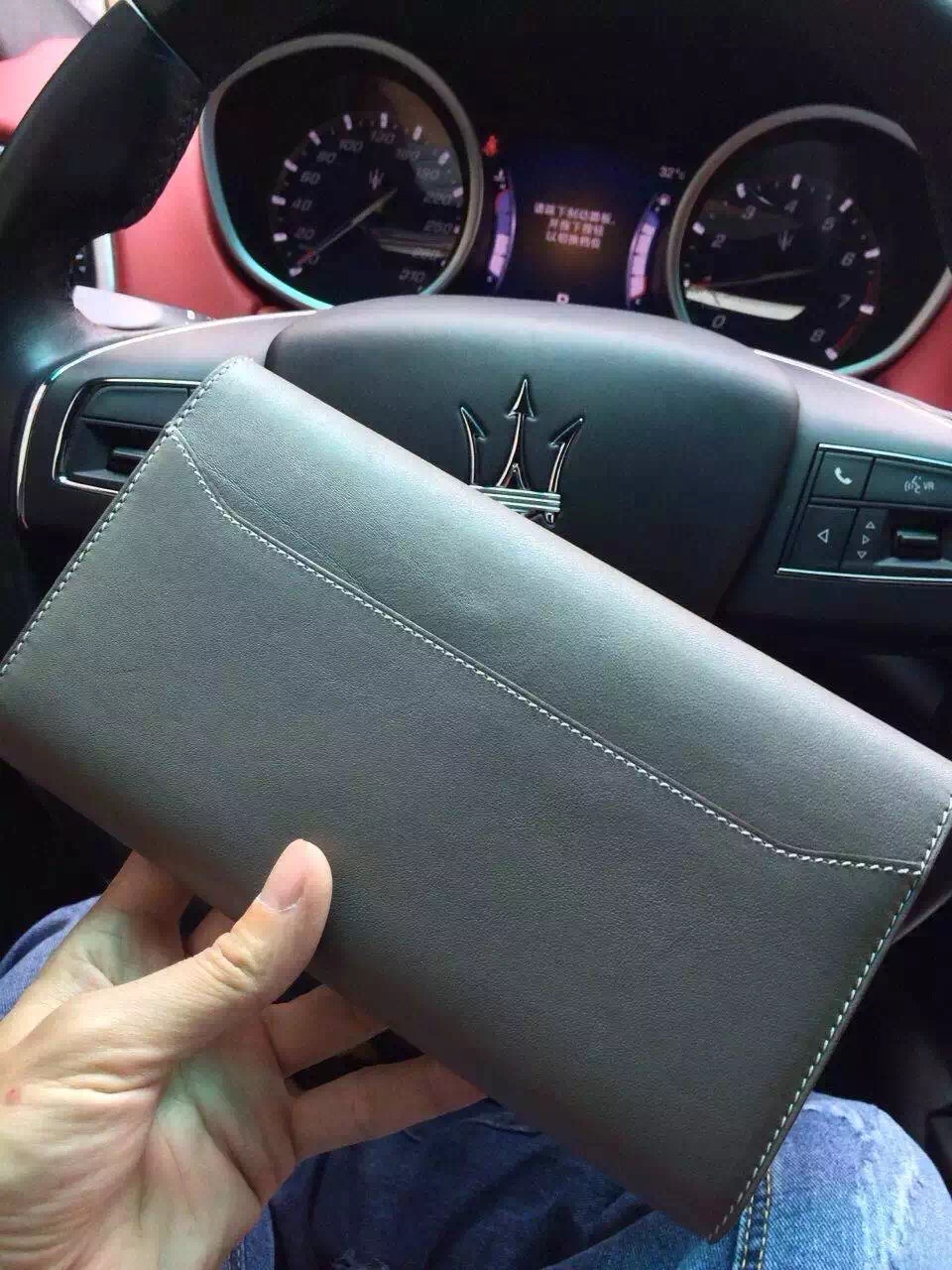 Wholesale Hermes Grey Original Swift Leather Constance Wallet Clutch Bag