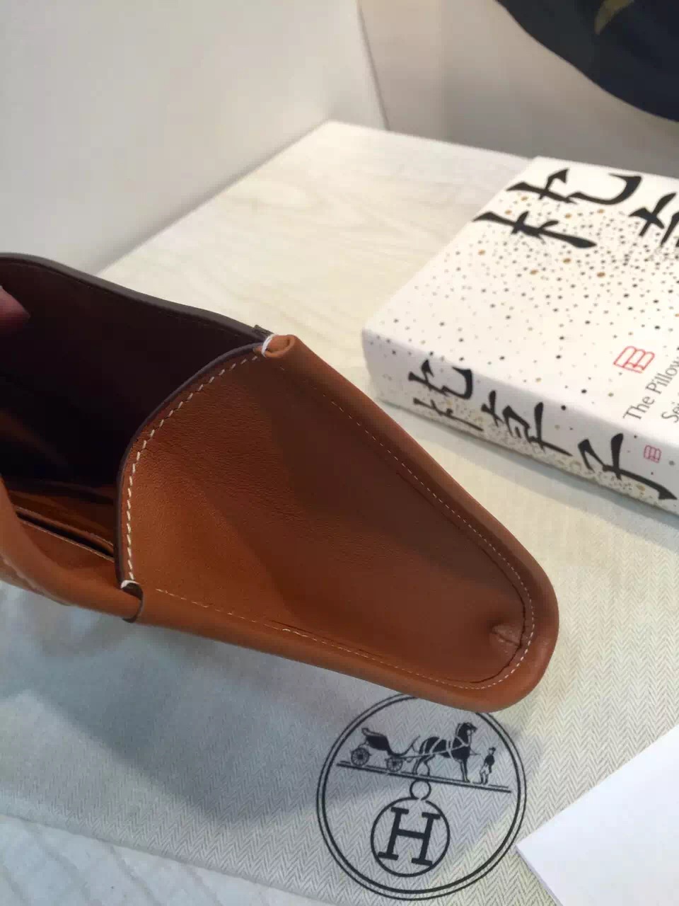 Wholesale Hermes Jige Elan Wallet 2H Camel Color Swift Leather