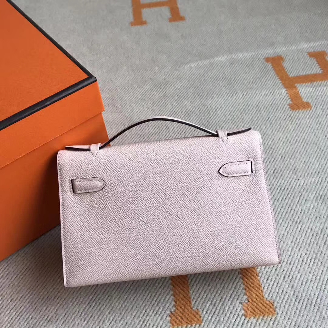 Wholesale Hermes Minikelly Clutch Bag in P1 Rose Elglantine Epsom Leather