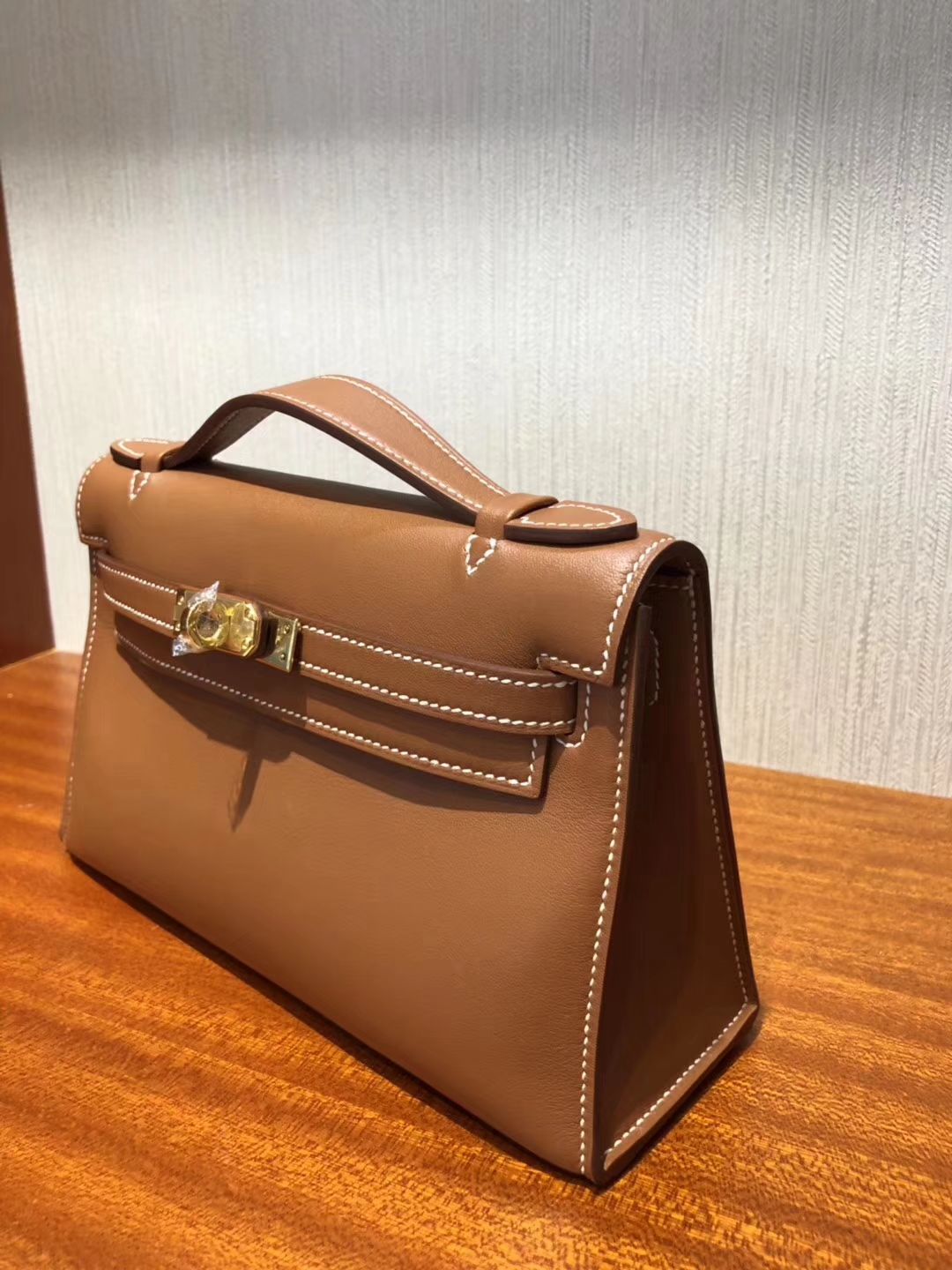 Elegant Hermes Swift Calfskin Leather Minikelly Evening Clutch Bag22CM