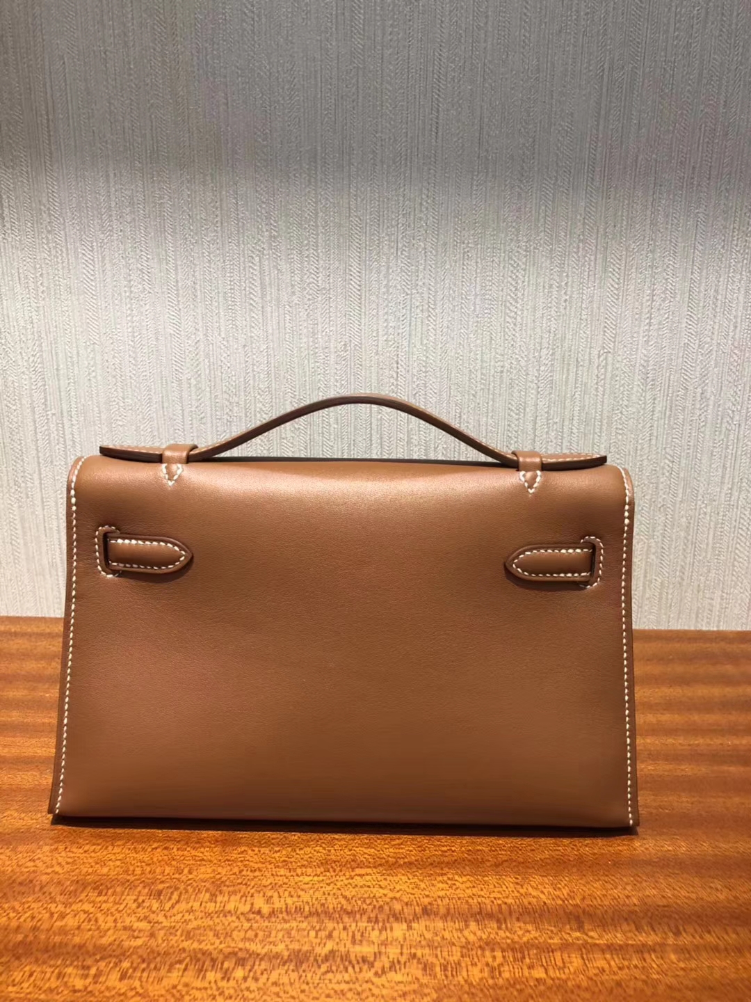 Elegant Hermes Swift Calfskin Leather Minikelly Evening Clutch Bag22CM
