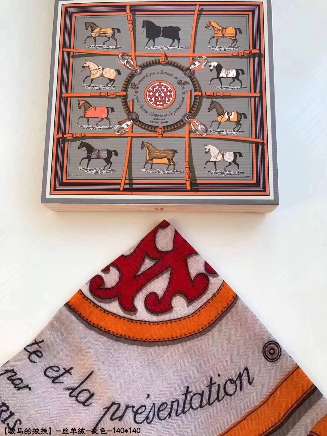 Discount Hermes Grey Cashmere Grade-A Women’s Scarf Cape 140*140cm