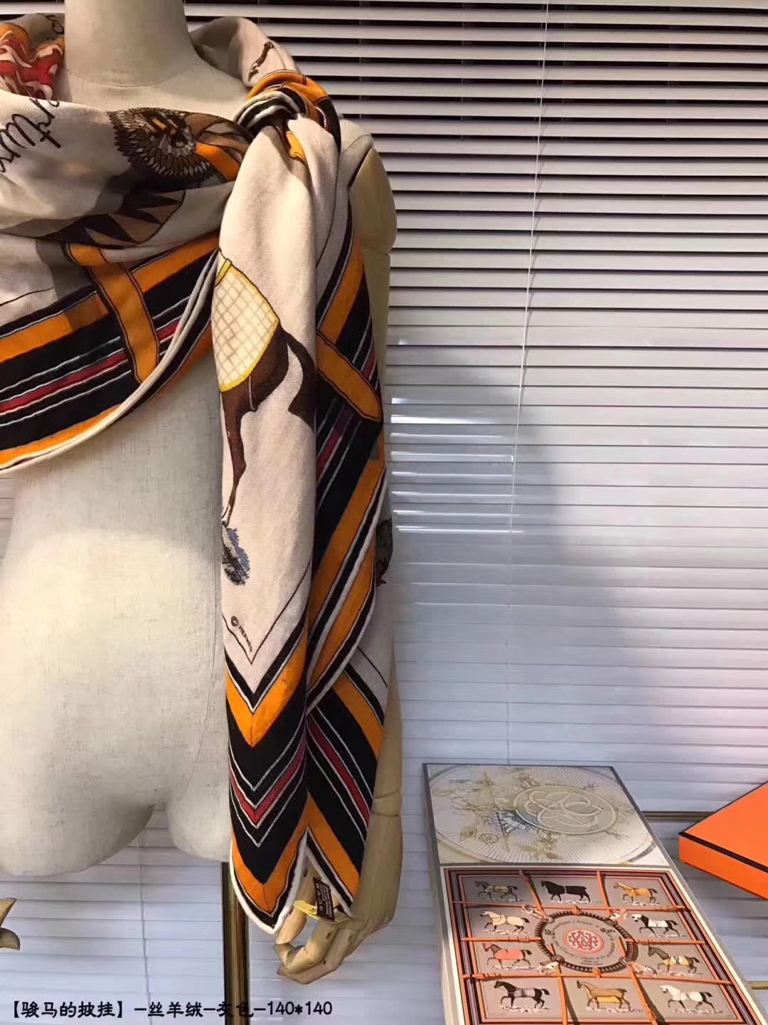 Discount Hermes Grey Cashmere Grade-A Women’s Scarf Cape 140*140cm