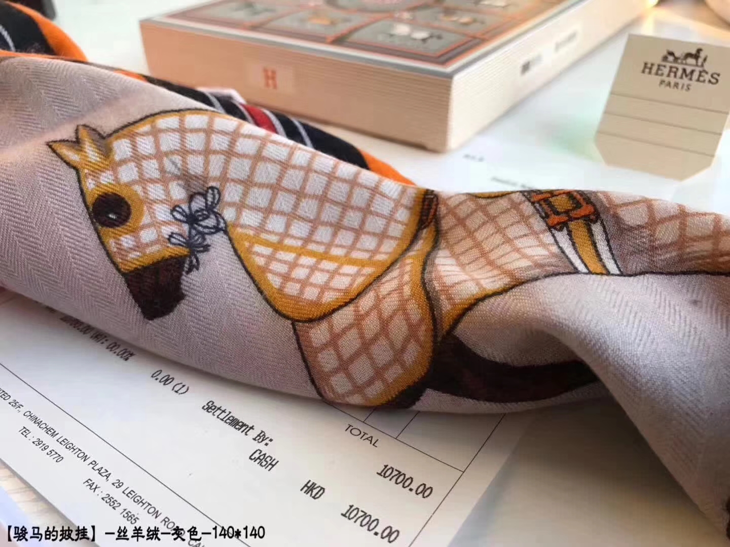 Discount Hermes Grey Cashmere Grade-A Women’s Scarf Cape 140*140cm