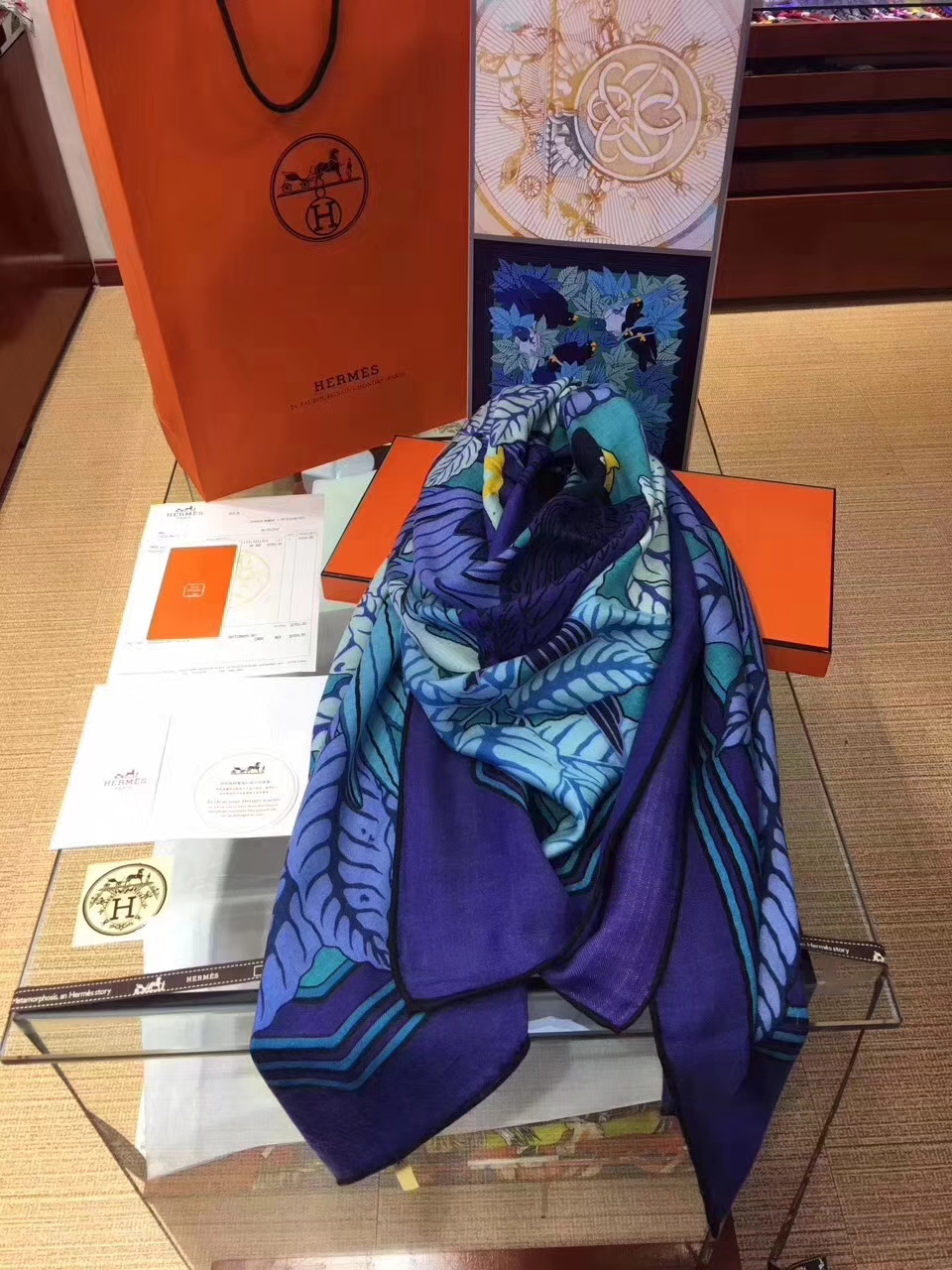 New Arrival Hermes Grade-A Cashmere Women&#8217;s Scarf Cape140*140CM