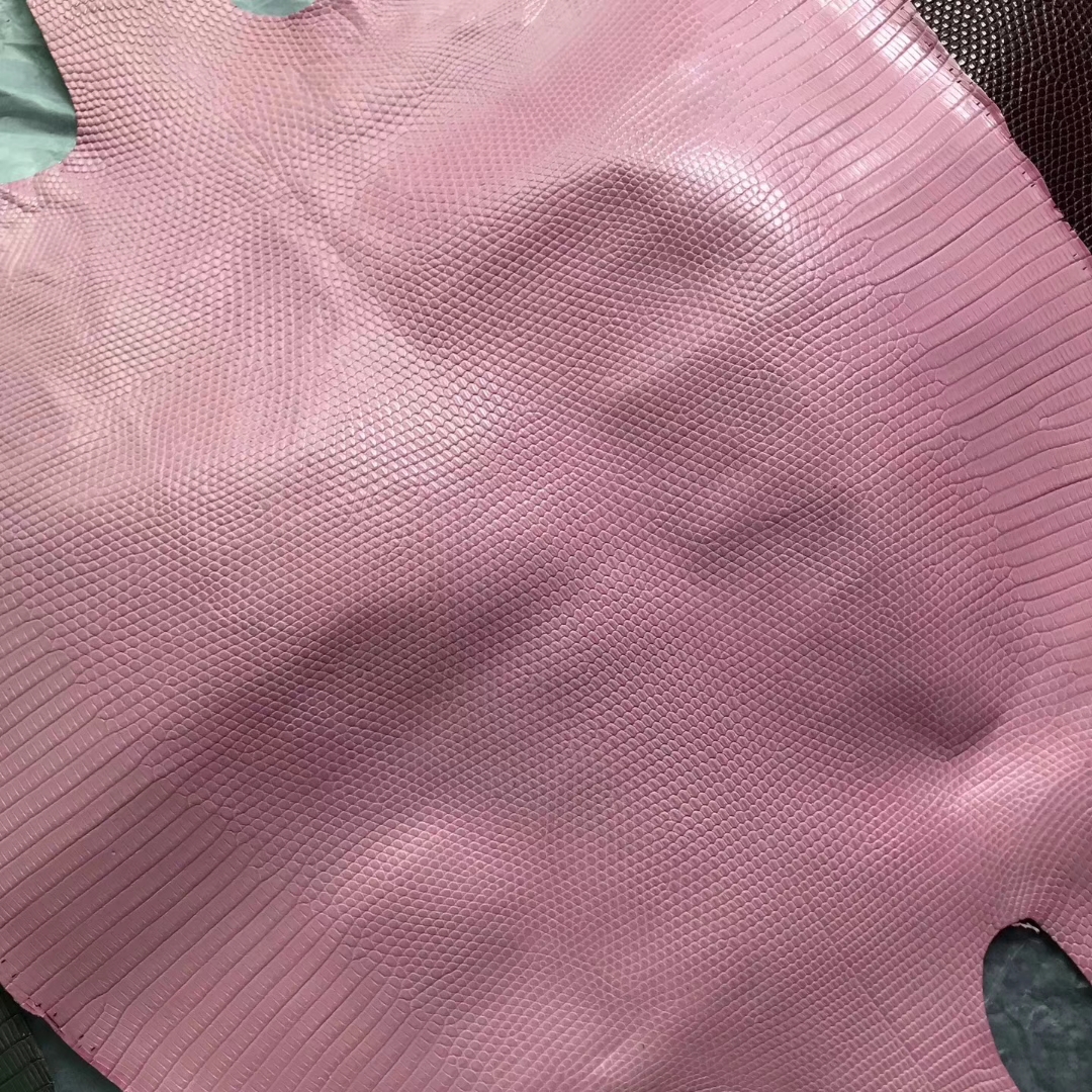 Pretty Hermes Lizard Skin Leather in 5P Rose Sakura Can Order Kelly/Birkin25cm