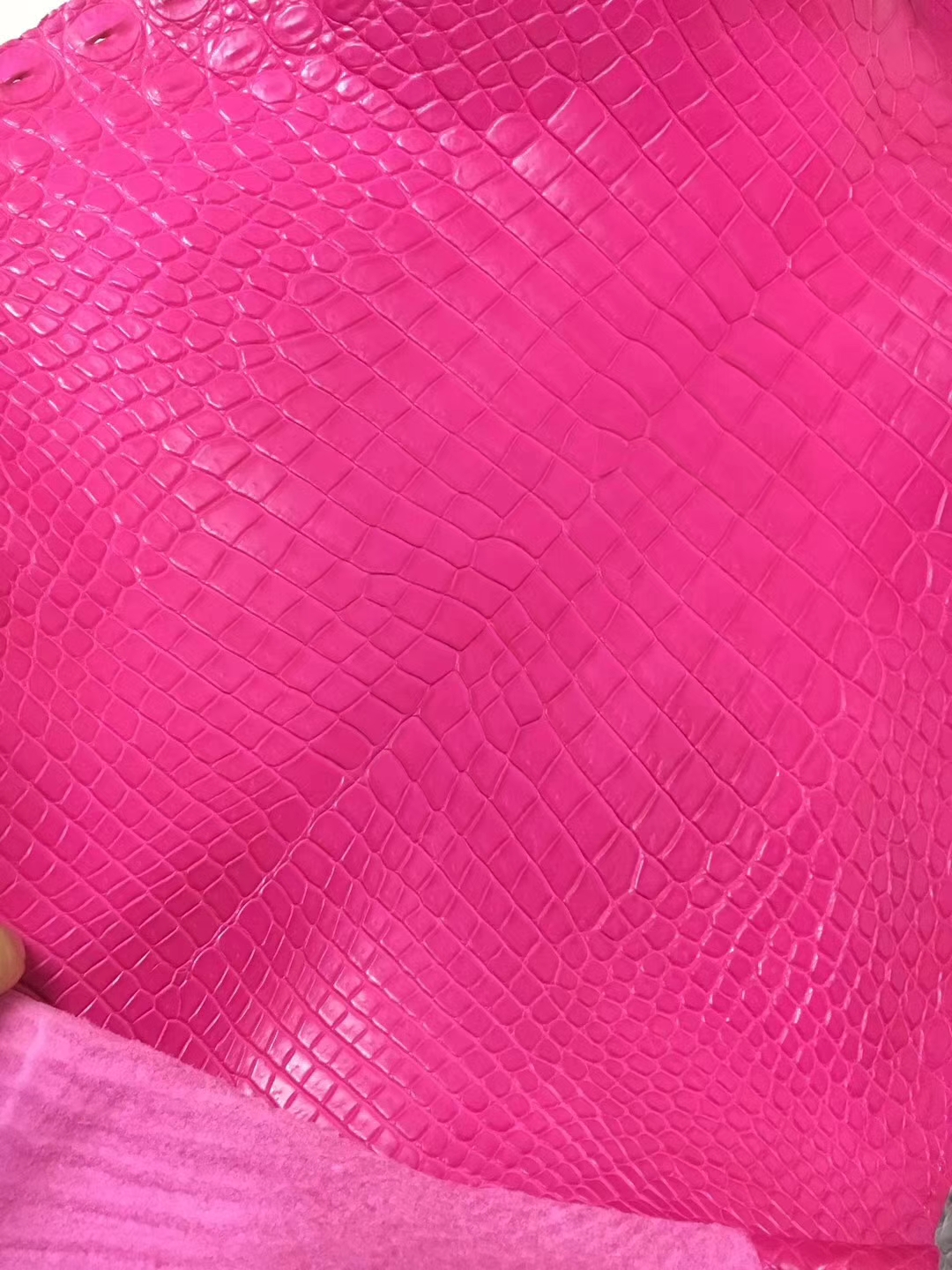 Pretty Hermes Rose Color Crocodile Matt Leather Can Order Birkin30/Kelly28cm