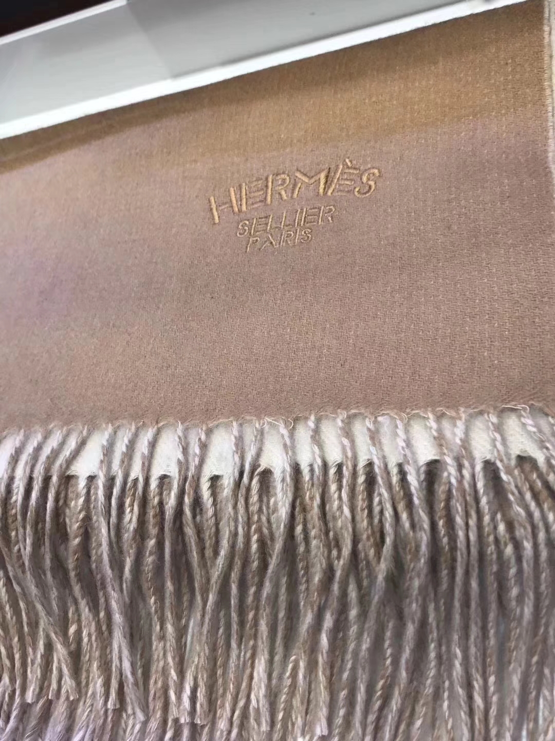 Luxury Hermes Grade-A Camel Cashmere Women&#8217;s Scarf 70*210CM