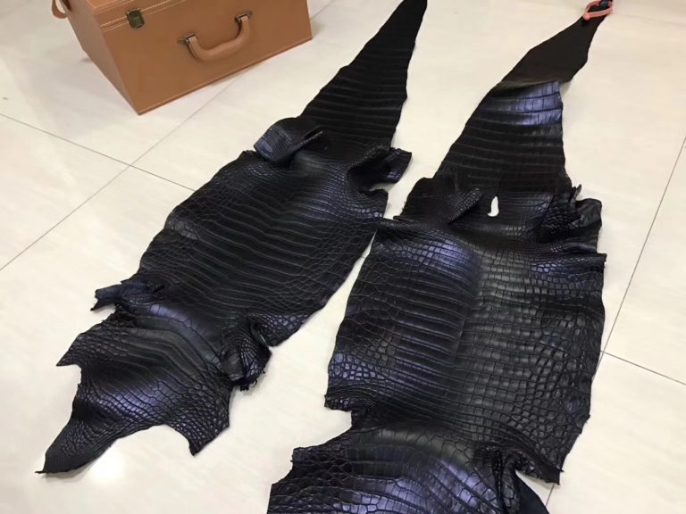 Hermes Black Crocodile Matt Leather Can Order Constance Bag 19CM