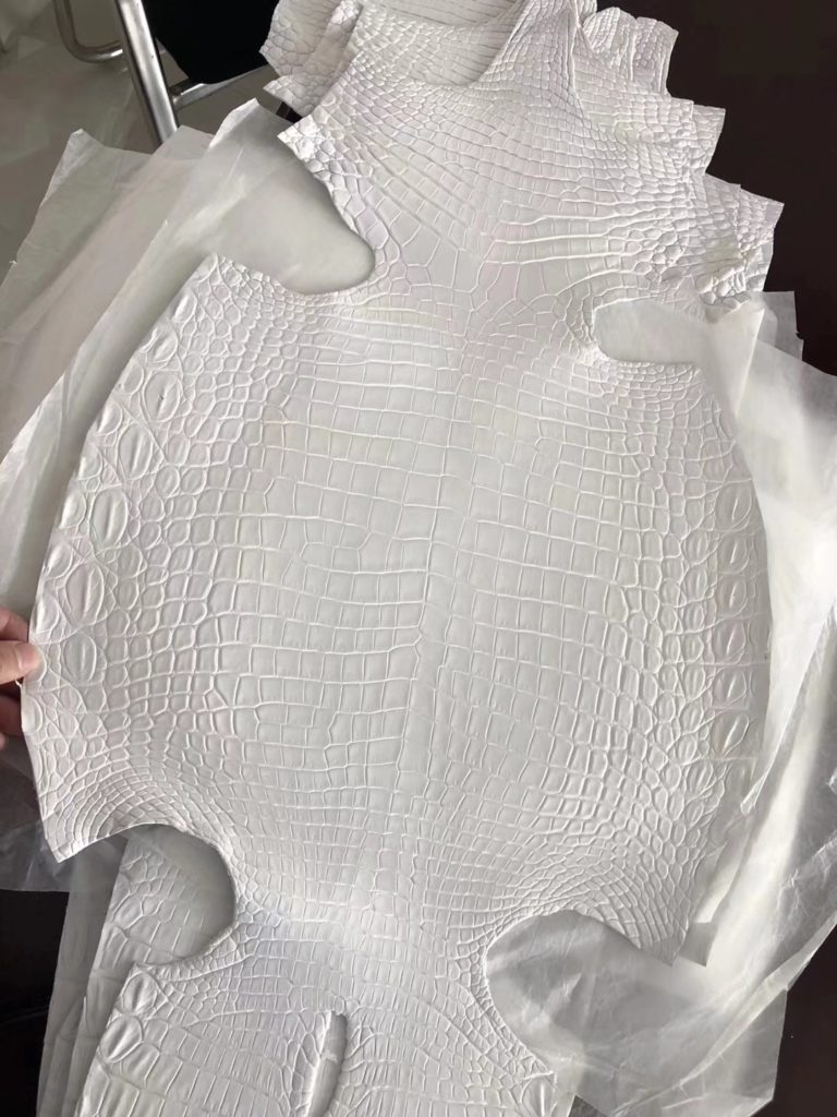 Hermes Birkin/Kelly Bag Order 01 Pure White Matt Crocodile Leather
