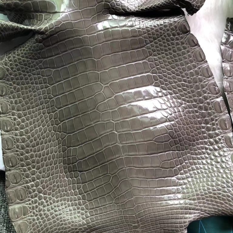 Hermes C81 Gris Tourterelle Shiny Crocodile Leather Hermes Bags Order