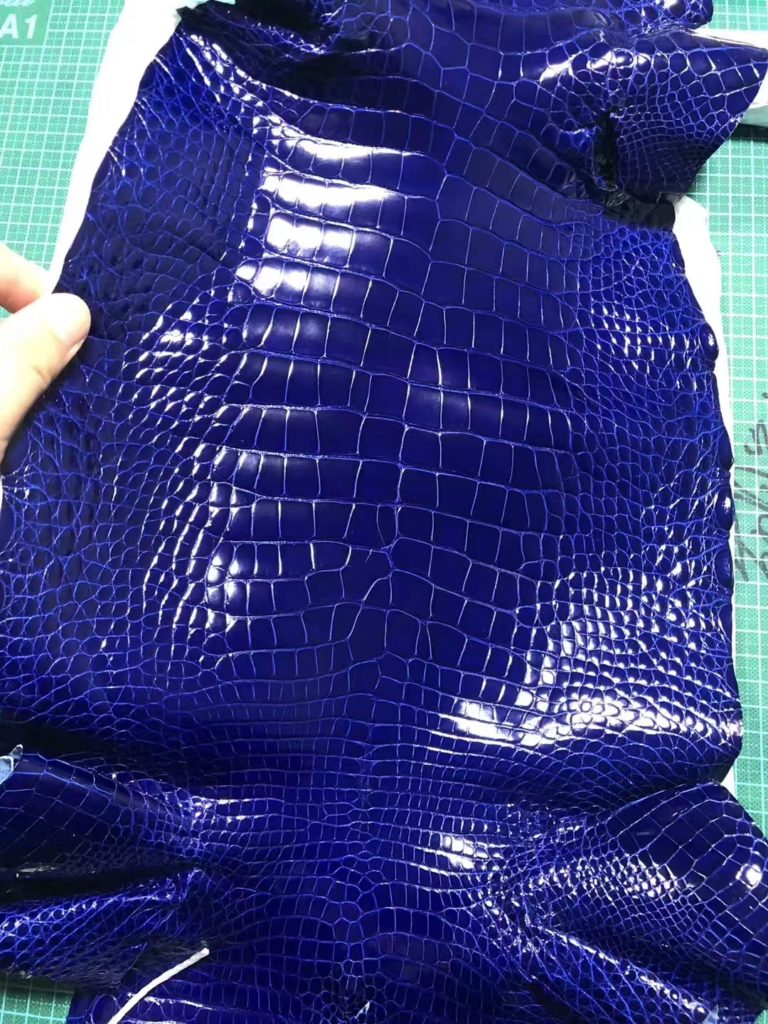 Hermes Bags Order Hermes 7T Blue Electric Alligator Shiny Crocodile Leather