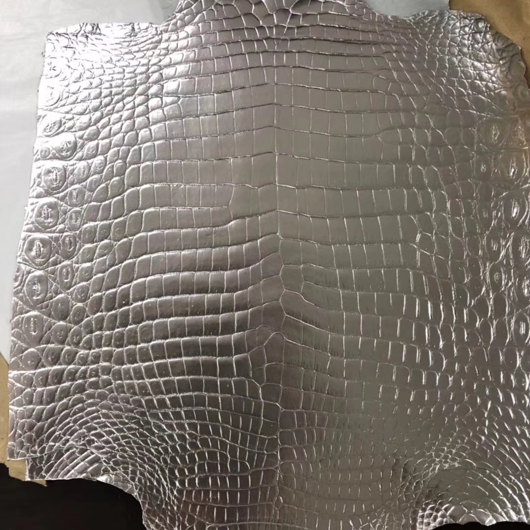 Hermes Birkin Bag Order New Arrival Silver Shiny Crocodile Leather