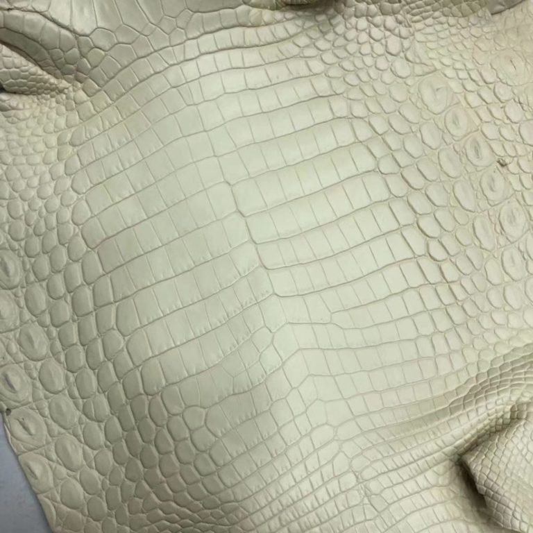 Hermes Crocodile Bags Y1 Vanille Color Matt Crocodile Leather Birkin Bags Order