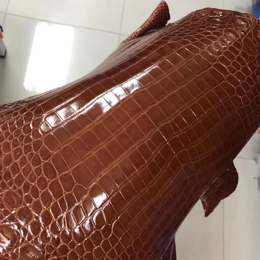 New Arrival Hermes Multi-color Shiny Nilo Crocodile Leather Can Order Kelly25/Birkin25CM