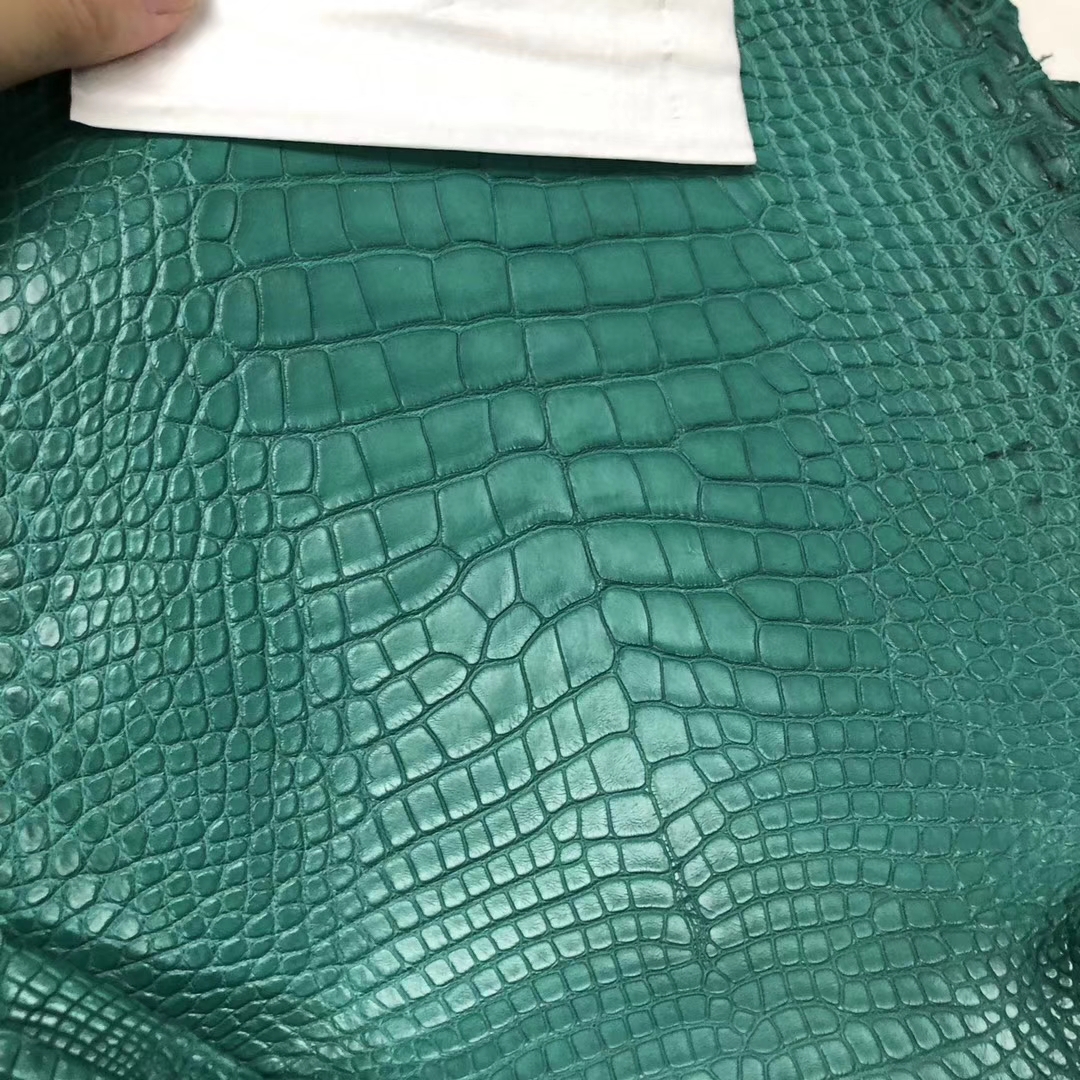 Hermes Minikelly Bag Customization 7F Blue Paon Alligator Matt Crocodile Leather