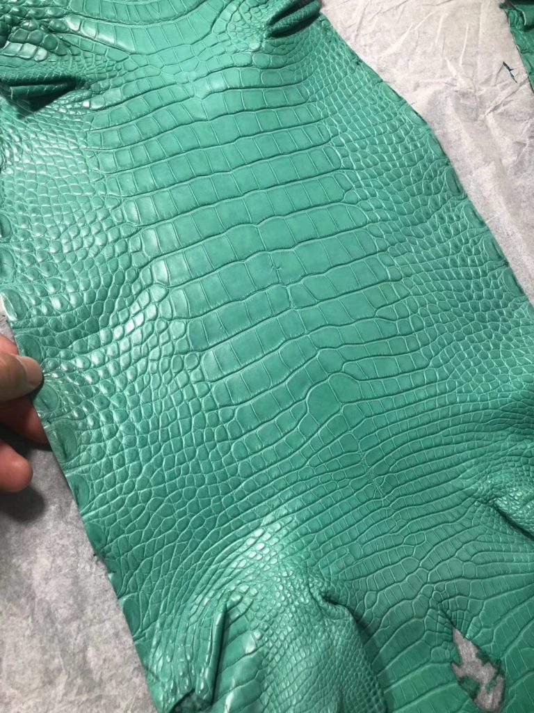 Hermes Mint Green Alligator Matt Crocodile Leather Minikelly Clutch Bag Customization